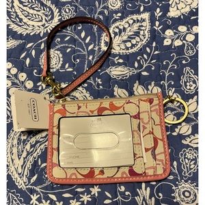 NWT Vintage Coach Wristlet for ID and cards/money